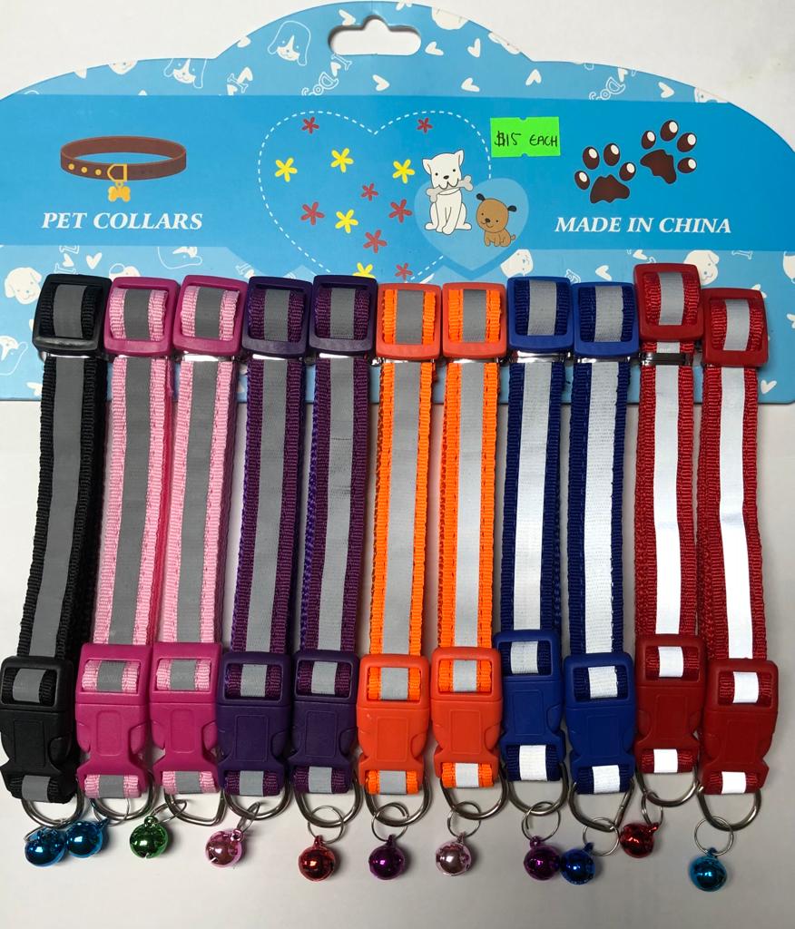 Big Reflective Pet Collar with Bell