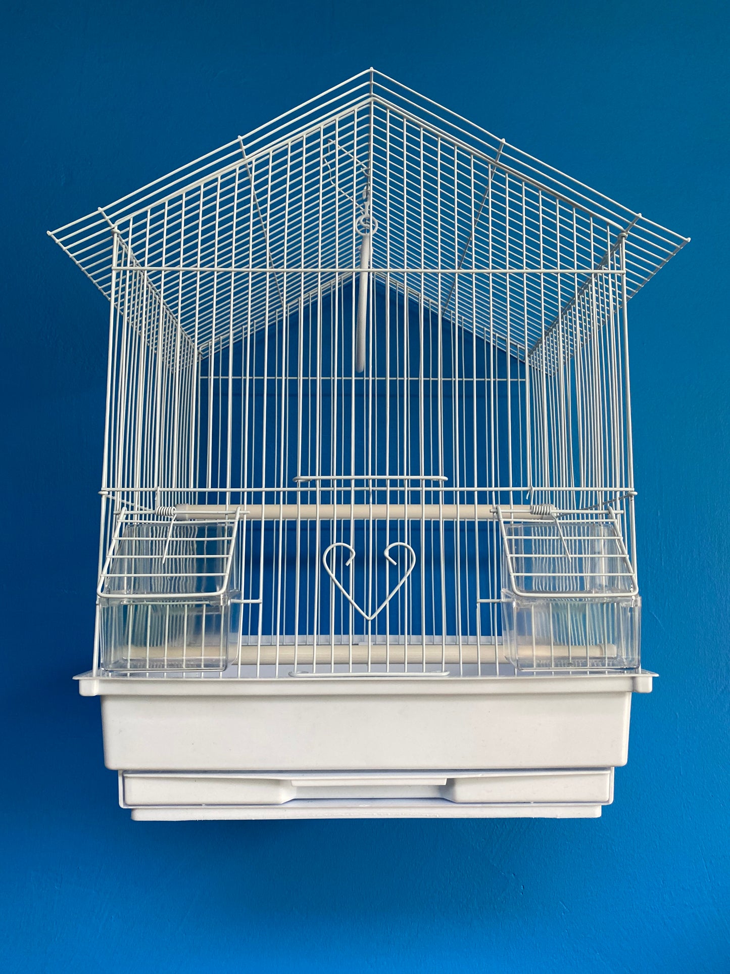 White Bird Cages with Color Base