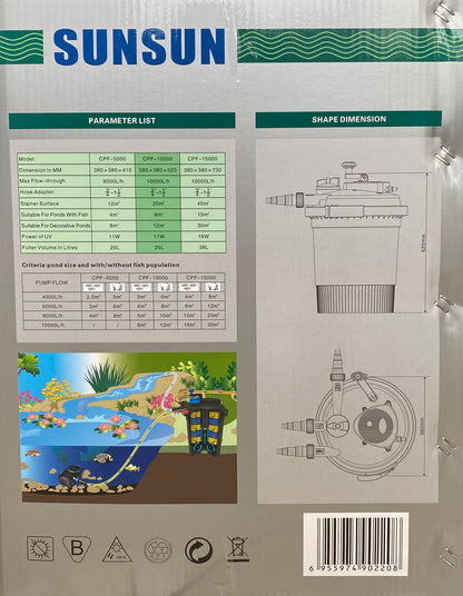 SUNSUN CPF-10000 Pond Bio Press Filter