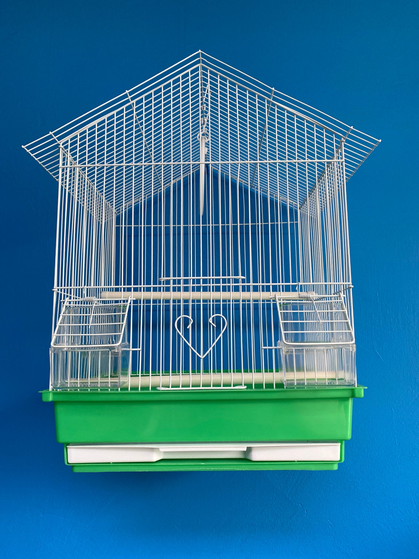 White Bird Cages with Color Base