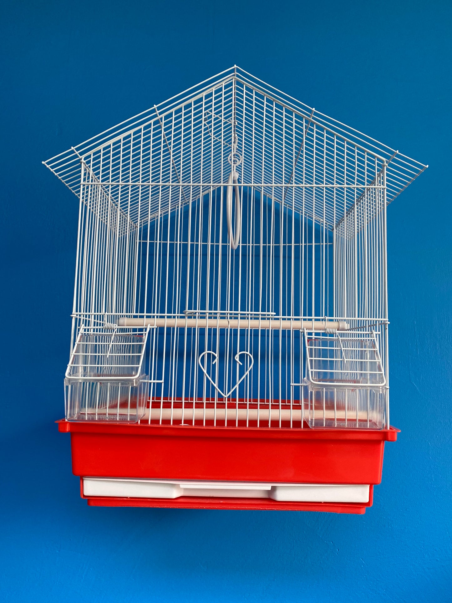 White Bird Cages with Color Base