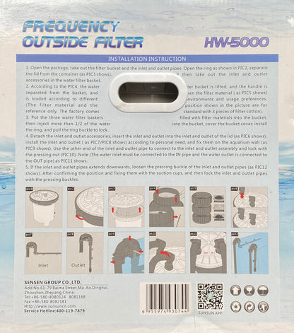 SUNSUN Frequency Outside Filter HW-5000