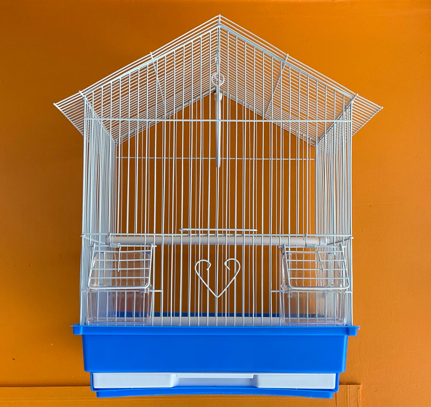 White Bird Cages with Color Base