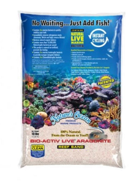 Nature’s Ocean Bio-Activ Live Aragonite Reef Sand