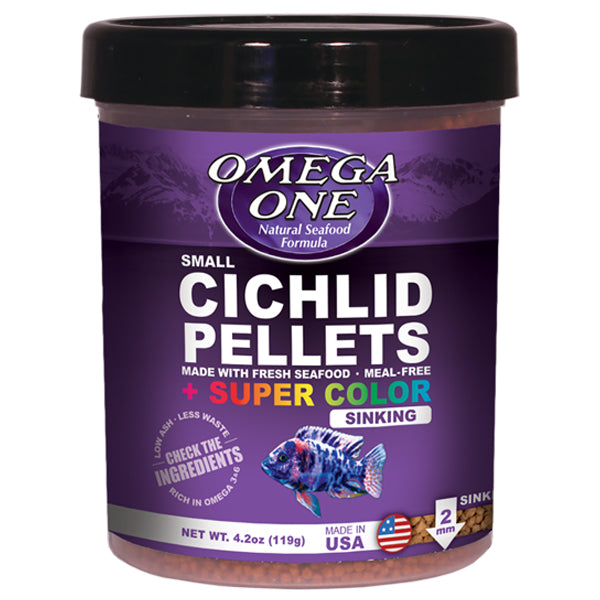 Omega One Small (2mm) Cichlid Pellets Sinking